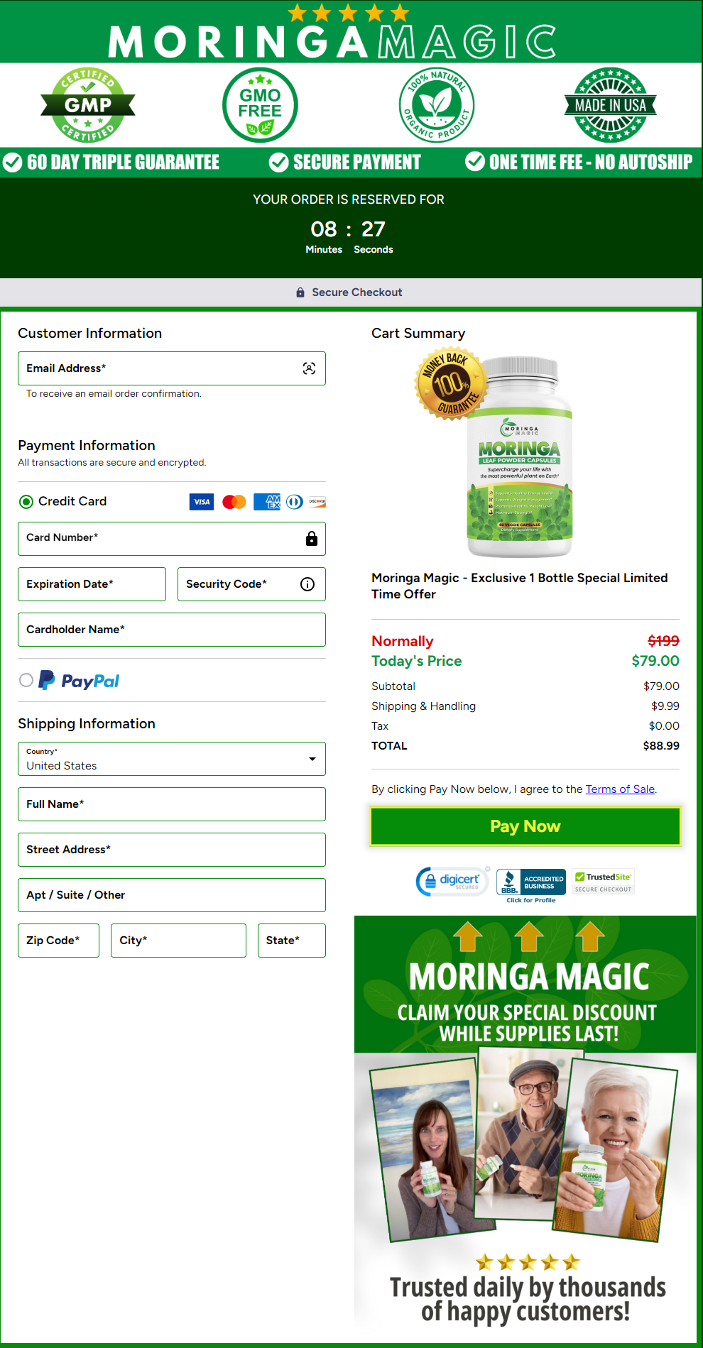 Moringa Magic Checkout