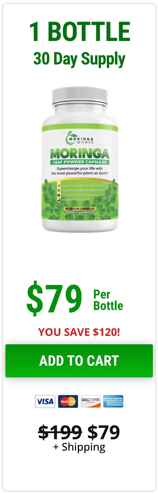 Moringa Magic price and supplement packages - 1 bottle