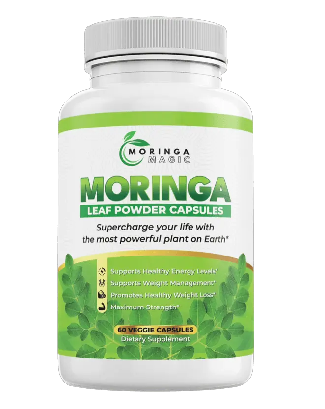 Moringa Magic review - Moringa oleifera supplement bottle